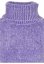Ladies Short Chenille Turtleneck Sweater - lavender