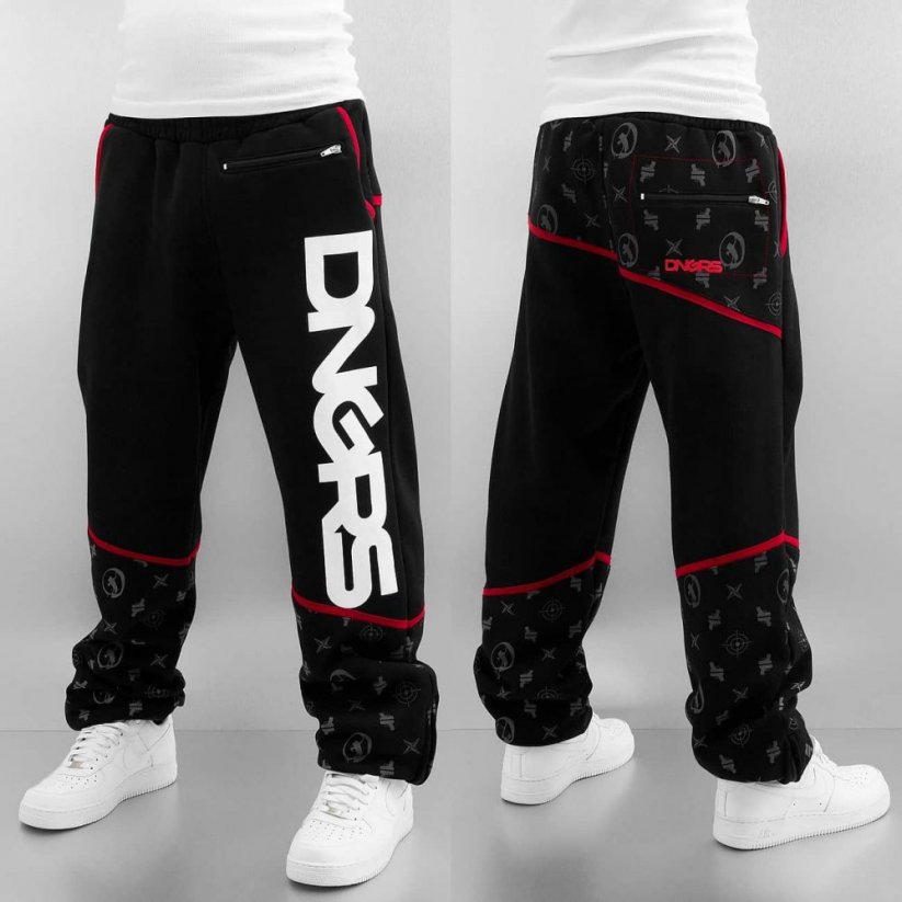 Dangerous DNGRS / Sweat Pant Crosshair Sweat Pants in black