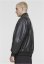Synthetic Leather Blouson black 5XL