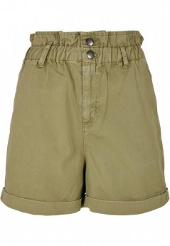 Ladies Paperbag Shorts - khaki