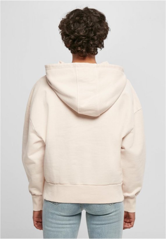 Ružová dámska mikina Urban Classics Heavy Terry Garment Dye