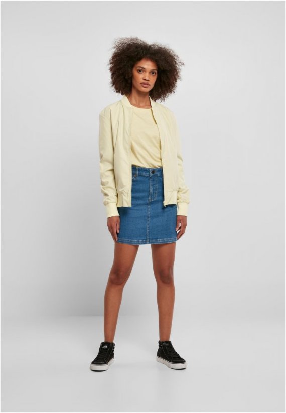 Dámská jarní/podzimní bomber bunda Urban Classics - žlutá