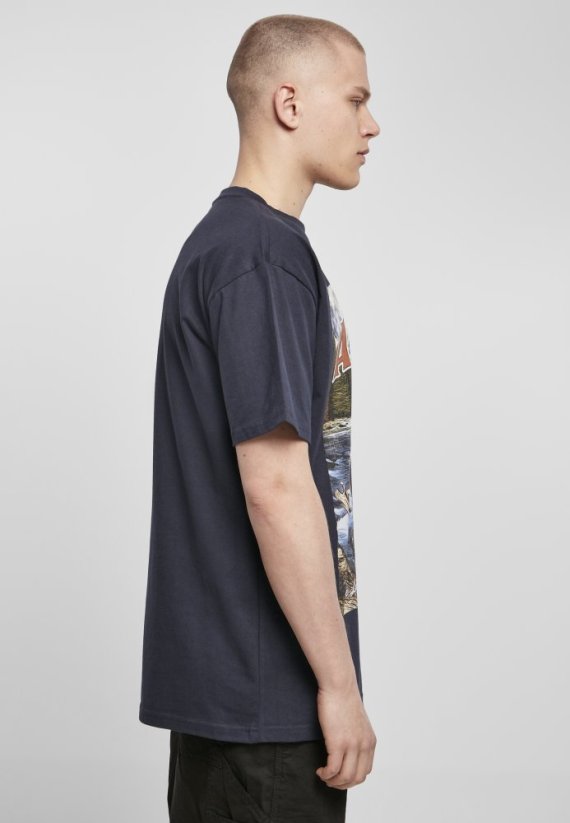 Alaska Vintage Oversize Tee - navy