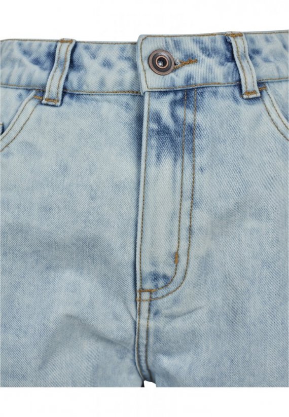 Ladies Denim Hotpants - blue bleached