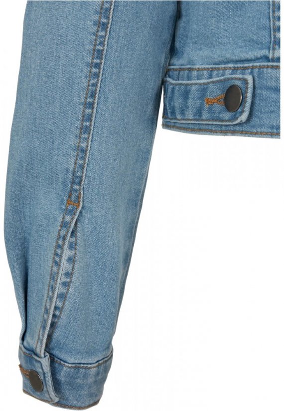Světle modrá dámská džínová bunda Urban Classics Ladies Organic Denim Jacket