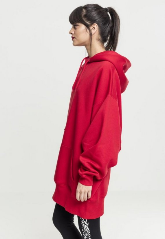 Bluza Urban Classics Ladies Long Oversize Hoody - fire red