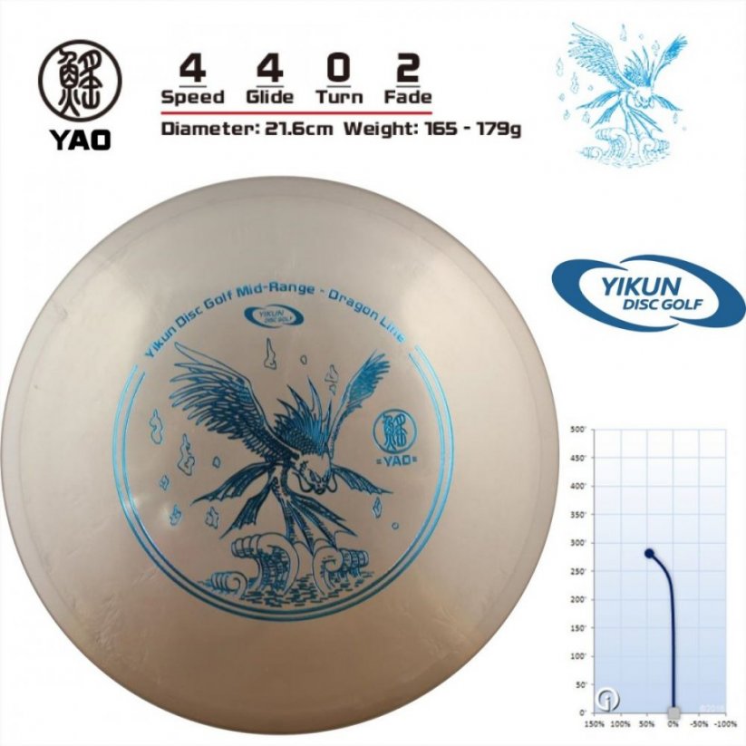 Frisbee Discgolf YAO Dragon Line