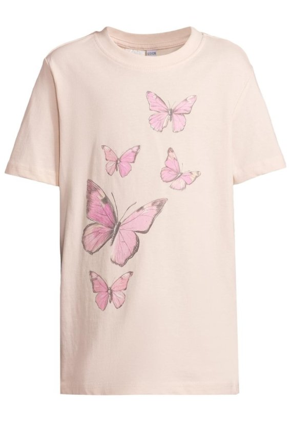 T-Shirt 2 Pack - kurzarm - Love Heart & Flying Butterfly white+marshmallow 122/128