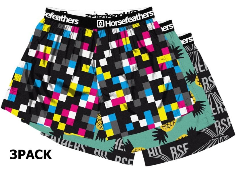 Pánské trenky Horsefeathers Frazier 3pack bundle 4