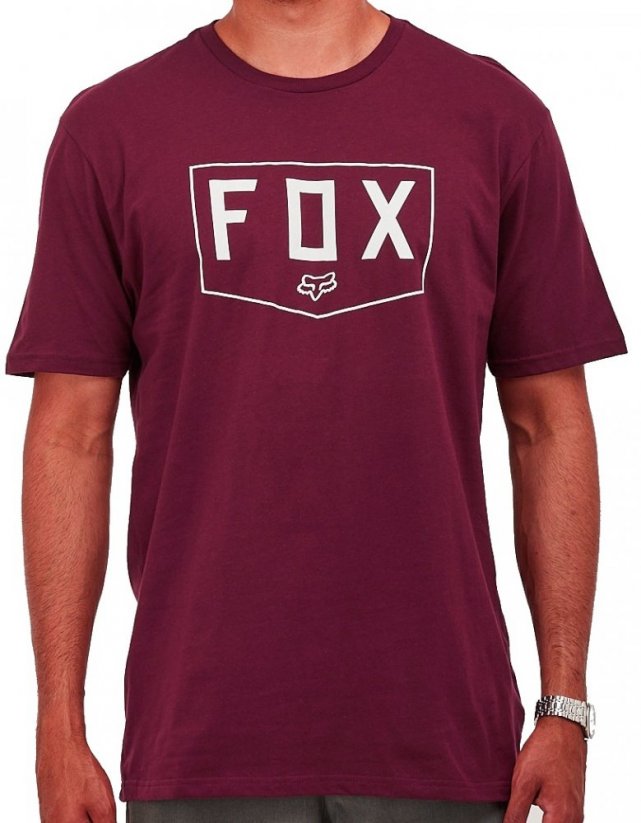 T-Shirt Fox Shield SS Premium cranberry