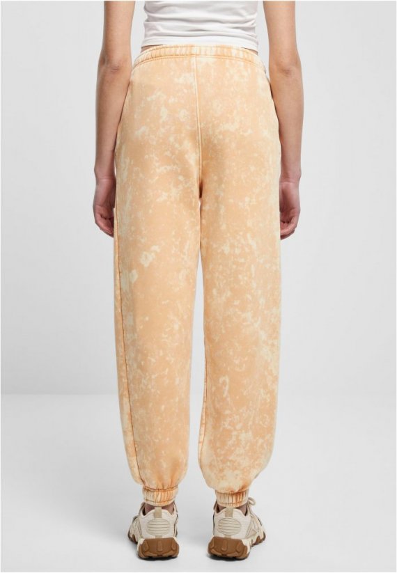 Damskie spodnie dresowe Urban Classics Towel Washed - pomarańczowe