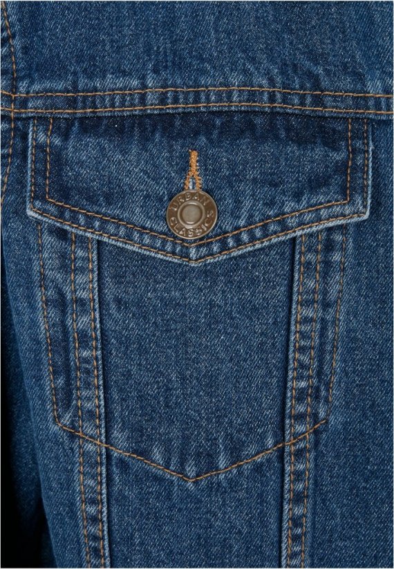 Męska kurtka jeansowa Organic Basic - niebieska