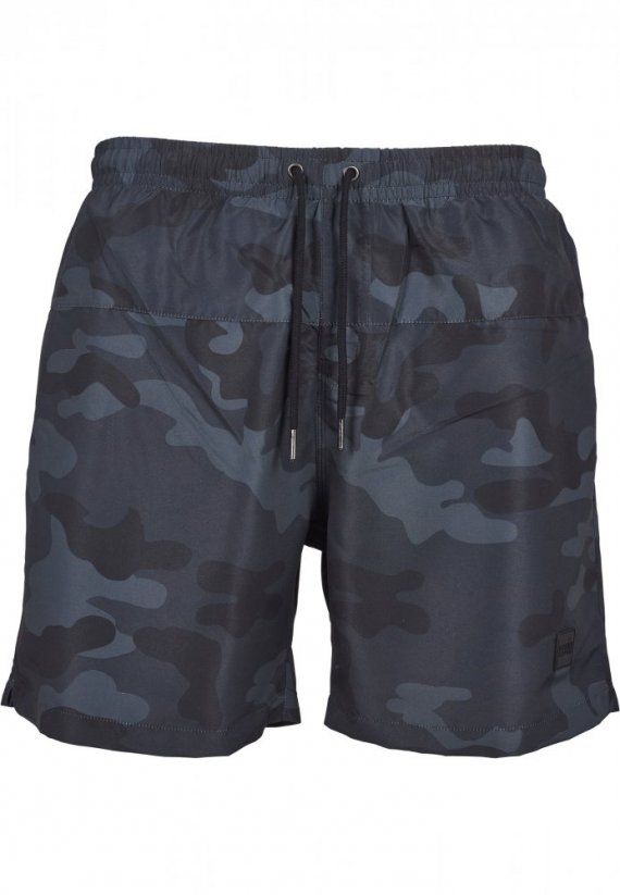 Męskie szorty kąpielowe Urban Classics Camo Swim Shorts - dark camouflage