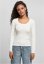 Ladies Wide Neckline Sweater - whitesand