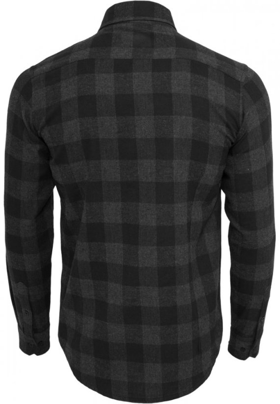 Koszula flanelowa męska Urban Classics - czarno szary