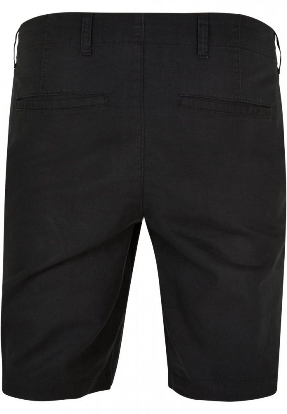 Cotton Linen Shorts - black