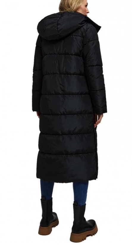 Černý zimní dámský kabát Moodo Z-KU-4222