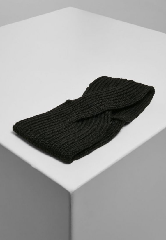 Knitted Headband - black