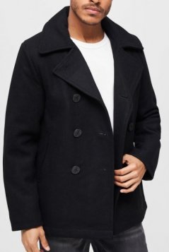 Černý pánský kabát Brandit Pea