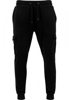 Pánské tepláky Urban Classics Fitted Cargo - černé