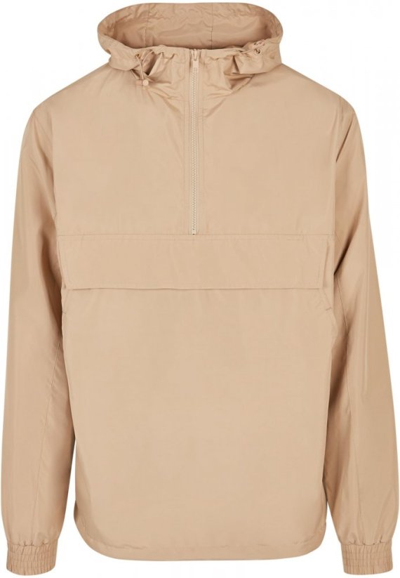 Světle hnědá pánská bunda Urban Classics Basic Pull Over Jacket