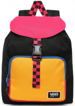 Dámsky batoh Vans Glow Stax - čierny/ružový/žltý