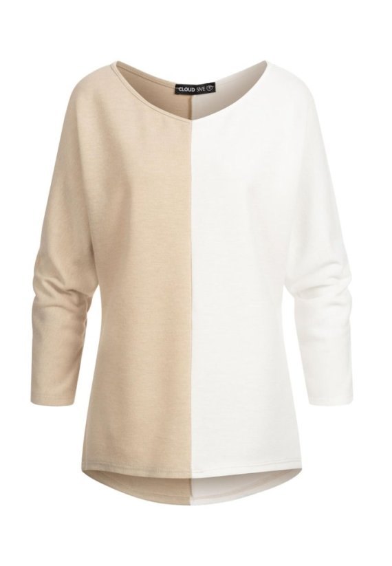 2-Tone Pullover mit Vokuhila Schnitt - Rozmiar: XS