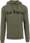 Los Angeles Wording Hoody - olive