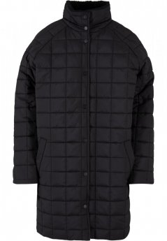 Černý dámský kabát Urban Classics Quilted