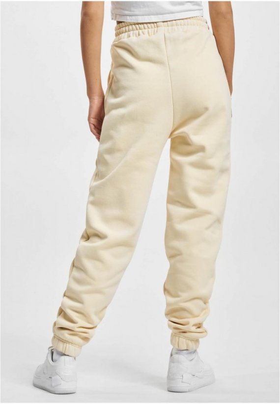 Damskie spodnie dresowe DEF Sweatpants - jasny beż