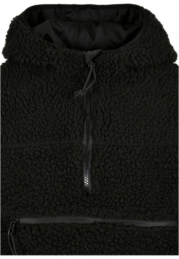 Čierna pánska bunda Brandit  Teddyfleece Worker Pullover