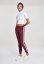 Dámske tepláky Urban Classics Ladies College Contrast Sweatpants - vínové s bielymi prúžkami