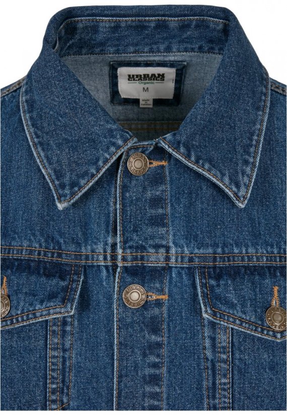 Pánska denim bunda Organic Basic - modrá