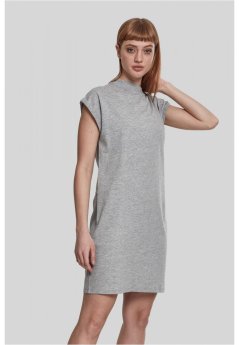 Ladies Turtle Extended Shoulder Dress - grey