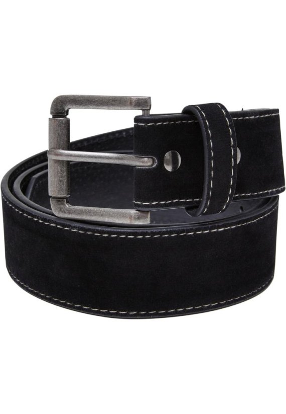 Synthetic Leather Layering Belt black S/M