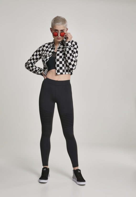 Bunda Urban Classics Ladies Short Check Twill Jacket