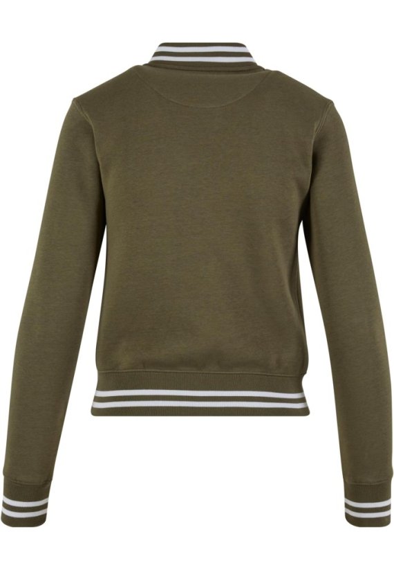 Ladies College Sweat Jacket - olive/olive