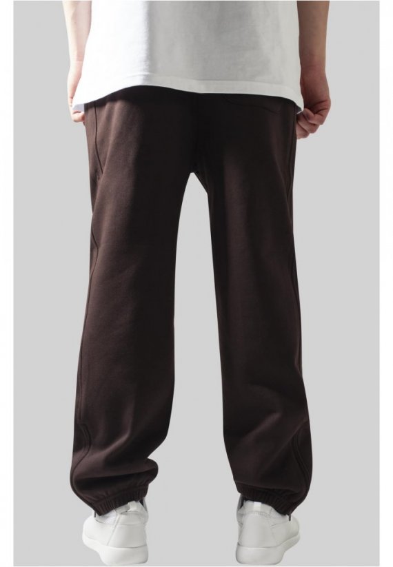 Męskie spodnie dresowe Urban Classics Sweatpants - ciemnobrązowy - Rozmiar: XS
