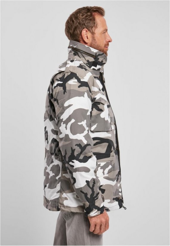 Snehovo maskáčová pánska bunda Brandit M-65 Field Jacket