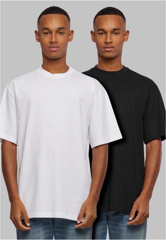 Tall Tee 2-Pack cloud+white 4XL - white+black