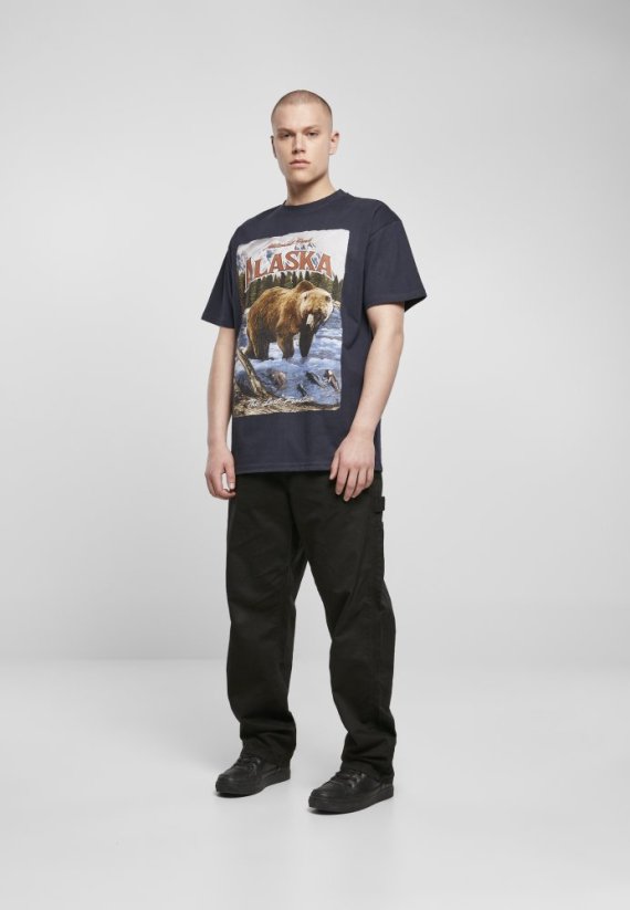 Alaska Vintage Oversize Tee - navy