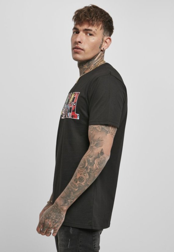 Marvel Logo Character Tee - black