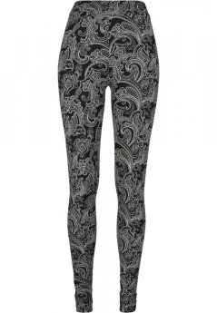 Ladies Soft AOP Leggings - blacknewpaisley