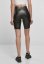 Ladies Synthetic Leather Cycle Shorts - black