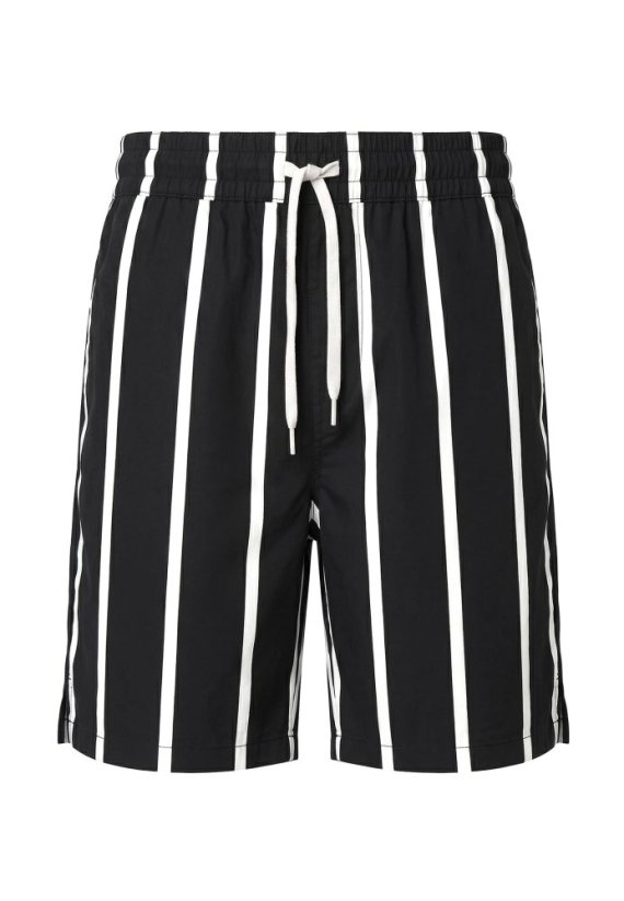 Summer Stripe Resort Shorts black/white XXL - black/white