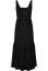 Ladies 7/8 Length Valance Summer Dress - black
