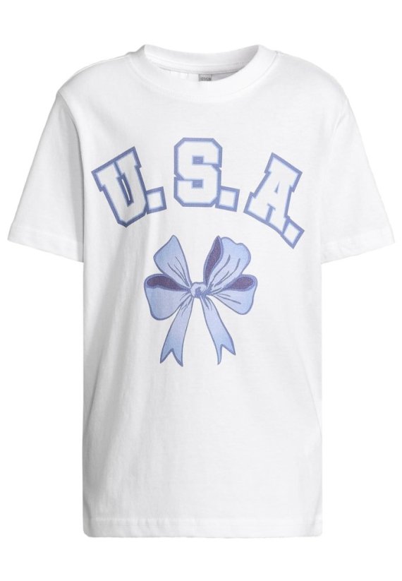 T-Shirt 2 Pack - kurzarm - USA Bow & Girls Club white+white 134/140