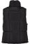 Ladies Reversible Cropped Puffer Vest - black/fuchsia