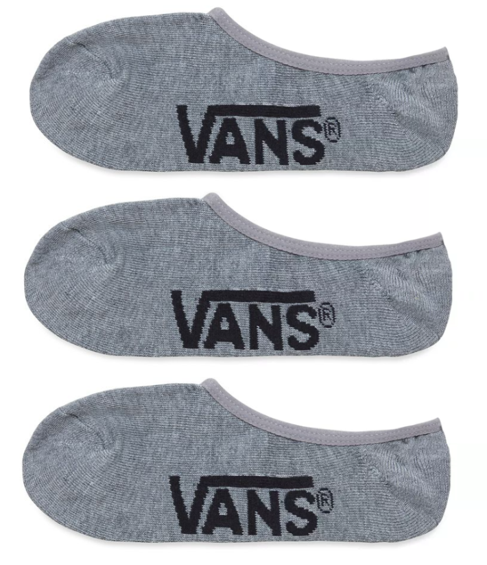 Ponožky Vans Classic Super No Show 3P heather grey