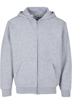 Kids Basic Essential Zip Hoody  - black